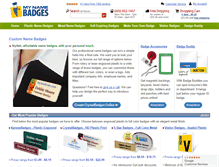Tablet Screenshot of mynamebadges.com